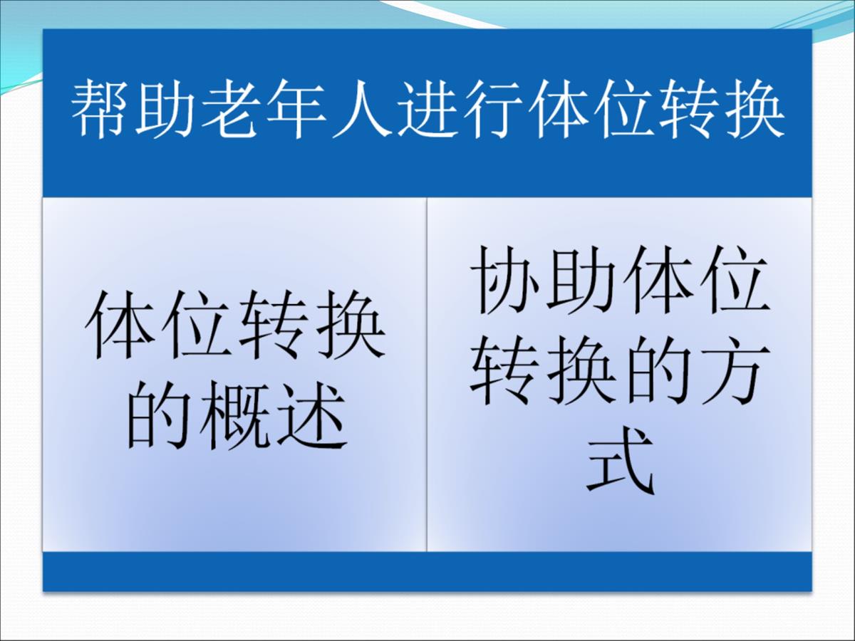 体位转换