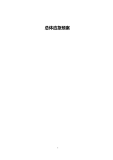 3.5.2.1总体应急预案