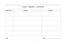 3.5.5.4电气线路月度检查表