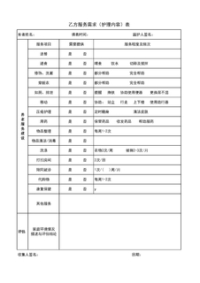 4.13.3.4服务需求收集表