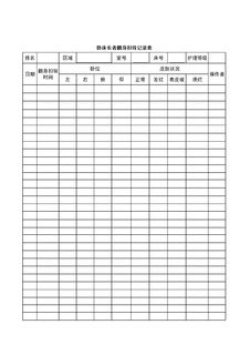 4.2.3.15翻身记录表