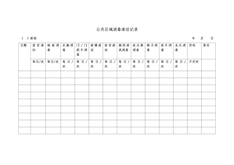 4.4.3.1公共区域消毒清洁记录