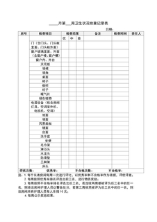 4.4.3.8养老清洁服务-清洁卫生周查记录表