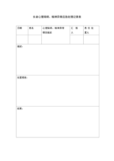 4.8.3.5心理精神支持服务-异常状况应急处理程序