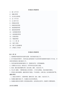 养老院各人职能职责
