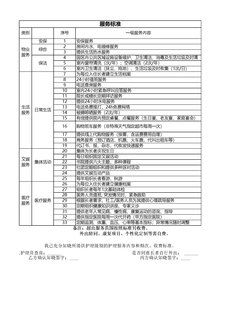 服务等级及内容